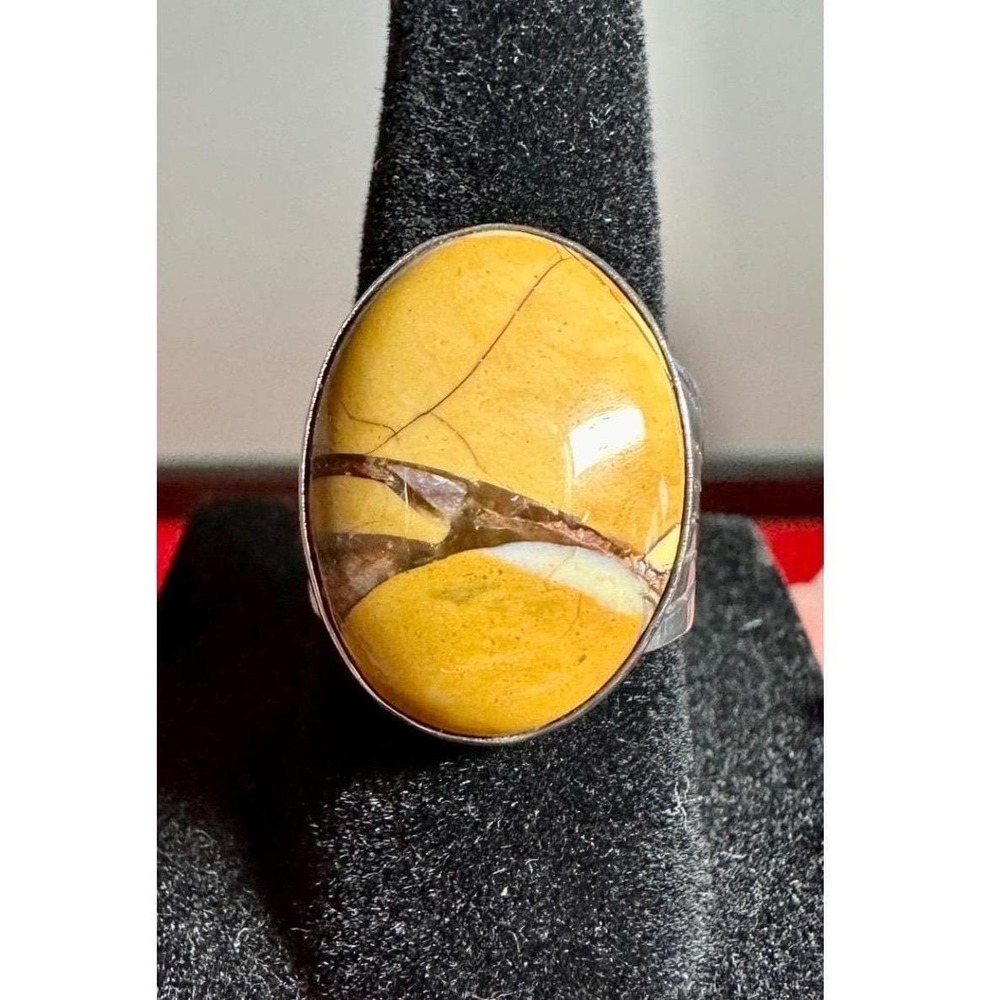 Jay King Vintage DTR Mine Finds Mookaite Jasper Sterling Silver Ring Size 6